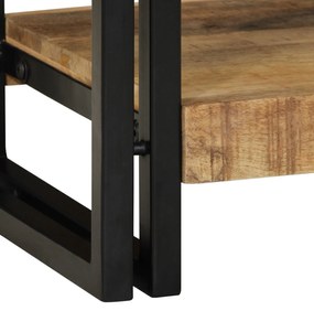Mesa Console vidaXL 90x33x75 cm Madeira de Mangueira Sólida e Rústica