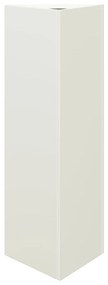 Vaso/floreira de jardim triangular 2 pcs 30x26x75 cm aço branco
