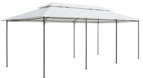vidaXL Gazebo 600x298x270 cm 180g/m² branco