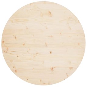 813650 vidaXL Tampo de mesa pinho maciço Ø90x2,5 cm
