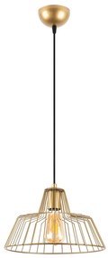 Chandelier Hakcu – Dourado Brilhante – 30 x 30 x 116 cm