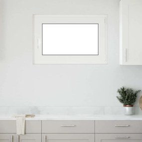 vidaXL Janela de porão "RISOR" 90x70 cm oscilobatente DIN direita branca