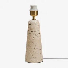 Base Para Candeeiro De Mesa Em Travertino Davise Travertino - Sklum