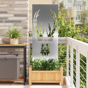 vidaXL Tela de Privacidade para Jardim Prateado 50 x 140 cm