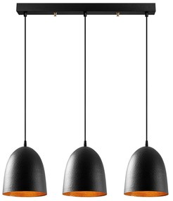 Candeeiro Suspenso Tattoo – Preto – 70 x 20 cm