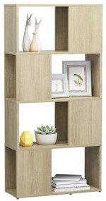 Estante/divisória 60x24x124,5 cm contraplacado cor carvalho sonoma