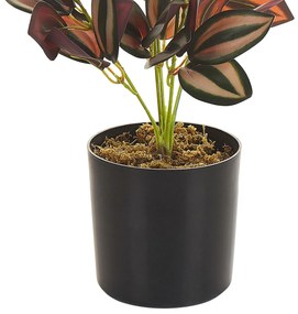 Planta artificial em vaso verde e preto 35 cm TRADESCANTIA Beliani