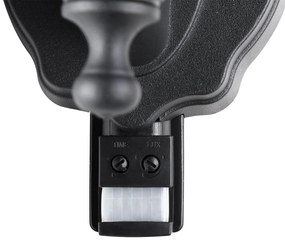 Candeeiro de parede Krysante em alumínio com sensor 37,5 x 20 x 22,5 cm Antracite