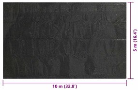 Capa solar flutuante de PE para piscinas preta 10x5 m