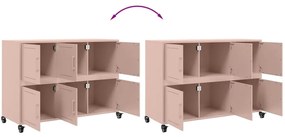 Aparador 100,5x39x72 cm aço rosa