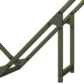 Suporte para lenha aço laminado a frio verde azeitona