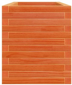 Vaso/floreira de jardim 110x40x46 cm pinho maciço castanho mel