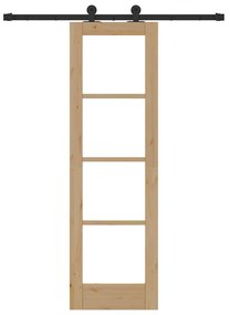 Porta Deslizante vidaXL com Conjunto de Ferragens "ORKDAL" 61x198.5 cm