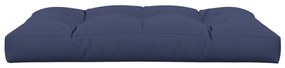 Almofadão para sofá de paletes 120x80x12 cm tecido azul-marinho