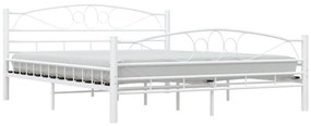 Estrutura de cama 160x200 cm metal branco