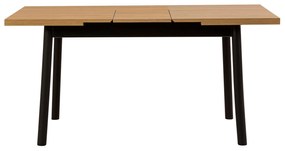 Conjunto de Mesa de Jantar Extensível Oliver – Preto – Mesa: 120x77x75