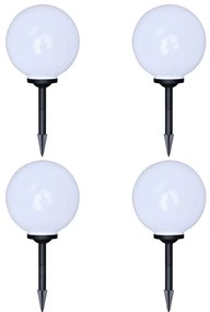 Candeeiros de exterior 4 pcs LED 30 cm com estacas de enterrar