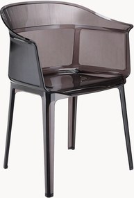 Cadeiras de jantar de exterior com apoio de braços Papyrus, conjunto de 2