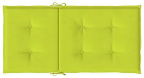 Almofadões lombares p/ cadeiras jardim 4pcs oxford verde brilh.