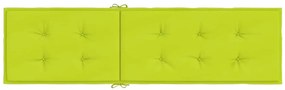 Almofadão cadeira de terraço (75+105)x50x4 cm verde brilhante