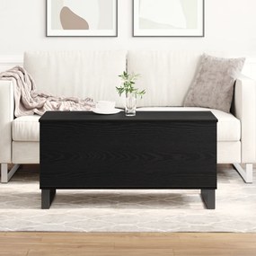Mesa de Centro Carvalho Preto 90x44,5x45 cm Madeira Aglomerada
