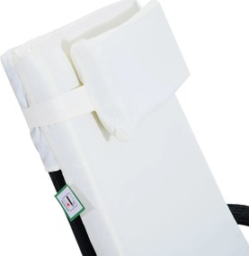 Espreguiçadeiras x2 com Mesa de Vime Chaise Longue para Jardim Pátio C