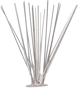 Conjunto 40 picos pássaros e pombos 5 filas 20m aço inoxidável
