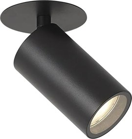 Foco embutido moderno preto GU10 50mm IP44 - Chels