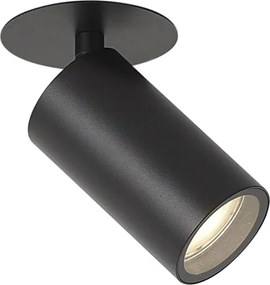 Foco embutido moderno preto GU10 50mm IP44 - Chels