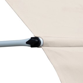 Outsunny Toldo Manual Retrátil para Exterior 400x120x170-280cm Toldo Enrolável Altura Ajustável com Manivela Proteção Solar para Terraço Balcão Jardim Marrom Claro