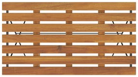 5 pcs conjunto de bistrô dobrável madeira de acácia maciça/aço