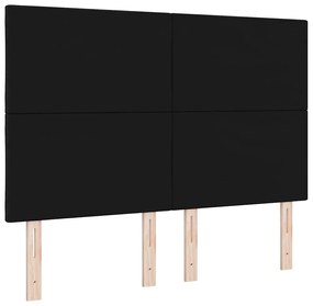 Cabeceira vidaXL Design de Blocos de Diamante Preto 144 cm Tecido