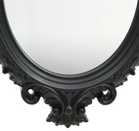 Espelho de parede estilo castelo 56x76 cm preto