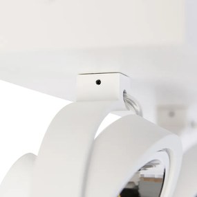 Projetores de design ajustáveis brancos 2-luzes - Go Moderno