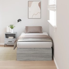 Cama de Armazenamento vidaXL Cinzento Sonoma 80x200 cm