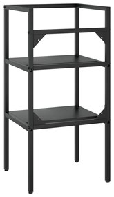 Estrutura p/ lavatório casa de banho ferro 40x38x83 cm preto
