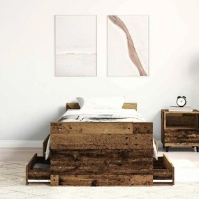 Estrutura de cama sem colchão 100x200cm derivados de madeira