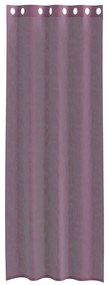 Cortinas de voile com ilhós 2 pcs roxo 140x300 cm
