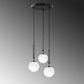 Chandelier King – Preto e Branco – 34 x 34 x 134 cm