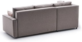 Sofá-Cama de Canto Ece – Creme – 242 x 88 x 90 cm