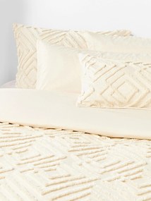 Capa de edredão em percal de algodão com design tufado Phil