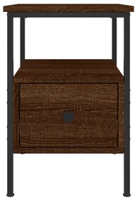 Mesa cabeceira 34x36x50 cm derivados madeira carvalho castanho