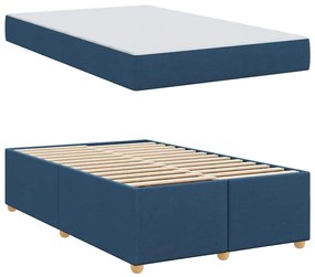 Estrutura de cama com colchão Outros Azul 120 x 200 cm tecido