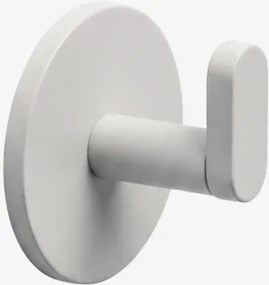 Cabide Adesivo Para Casa De Banho Em Aço Inoxidável Caldrumi Branco - Sklum