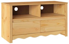 Cabide de TV vidaXL "DRAMMEN" 99x43x55 cm de Madeira Sólida de Pinheir