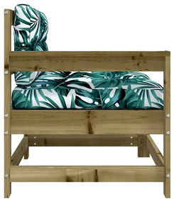 Cadeiras de jardim c/ almofadões 2 pcs pinho impregnado