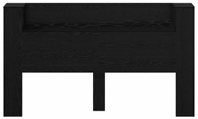 Cabeceira com Armário Carvalho preto 180 x 17 x 104.5 cm
