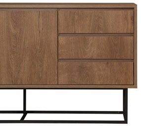 Conjunto de Mobiliário de Sala Laxus – Nogueira/Preto – 90 x 39 x 40 c