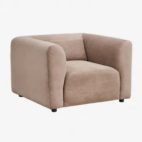 Poltrona Fogler Bombazina Camelo Castanho - Sklum