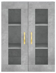Armário alto 69,5x34x180 cm derivados de madeira cinza cimento